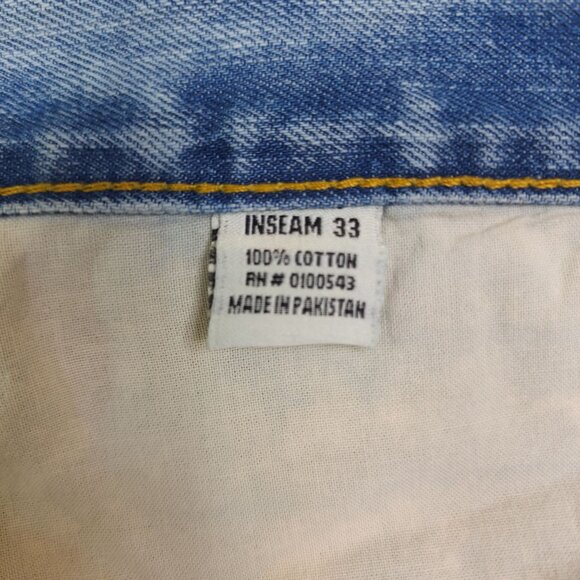 Fwrd Denim & Co. Mens Blue Distressed Jeans Size 48 Inseam 33" Mint Condition - Picture 8 of 12